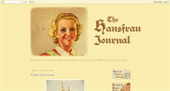 Desktop Screenshot of hausfraujournal.com