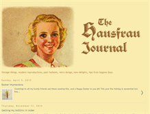Tablet Screenshot of hausfraujournal.com